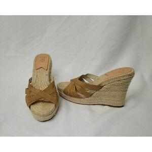 Stubbs & Wootton Grace Natural Espadrille Jute Wedges Size 39 9